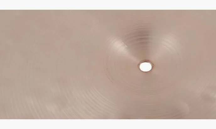 Meinl 16" Byzance Extra Dry Hi-Hat, vue de profil, photo 4