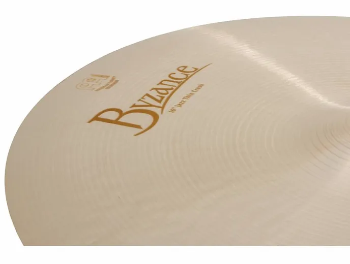 Meinl 16" Byzance Jazz Thin Crash, vue de profil, photo 4