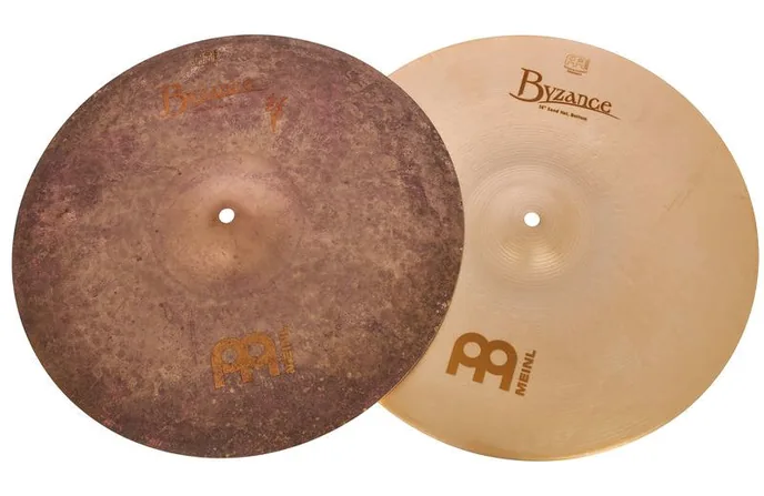 Meinl 16" Byzance Sand Hi-Hat, vue de face, photo 2