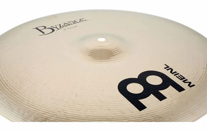 Meinl 16" Byzance Thin Crash Brill., vue de profil, photo 3
