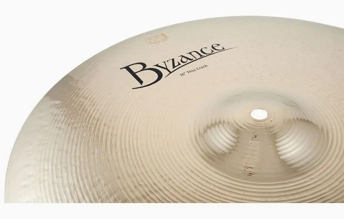 Meinl 16" Byzance Thin Crash Brill., vue de face, photo 4