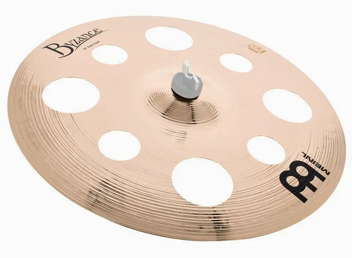 Meinl 16" Byzance Trash Crash Brill., de face sur fond neutre