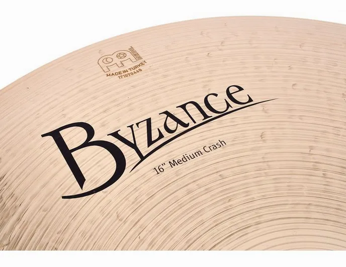 Meinl 16"Byzance Medium Crash Brill., vue de près, photo 4