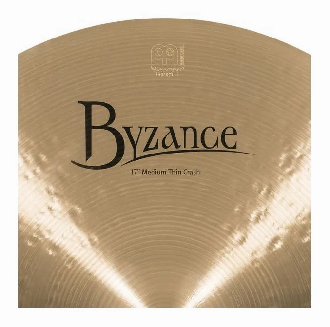 Meinl 17" Byzance Medium Thin Crash, vue de près, photo 4