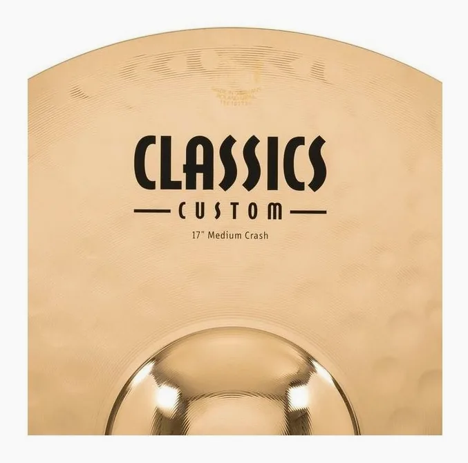 Meinl 17" Classics Custom Med. Crash, vue de profil, photo 4