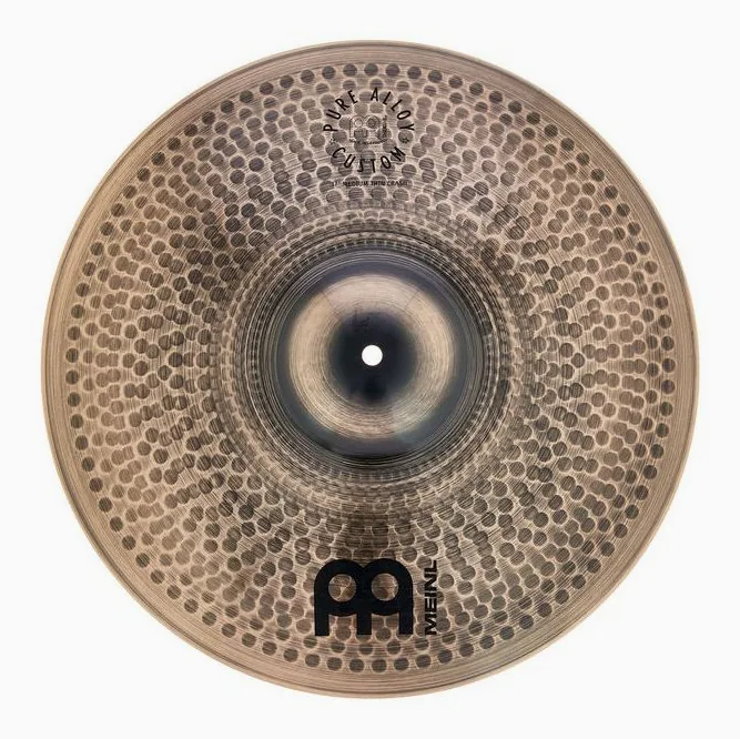 Meinl 17" Pure Alloy Custom Crash, vue de trois quarts, photo 2