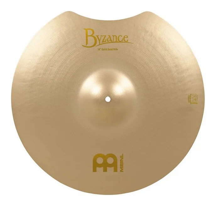 Meinl 18" Byzance Benny Greb Ride, de face sur fond neutre