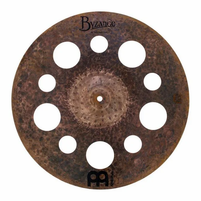 Meinl 18" Byzance Dark Trash Crash, sur fond neutre, photo 2