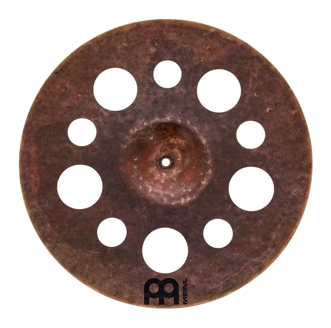 Meinl 18" Byzance Dark Trash Crash, vue de dessus, photo 3
