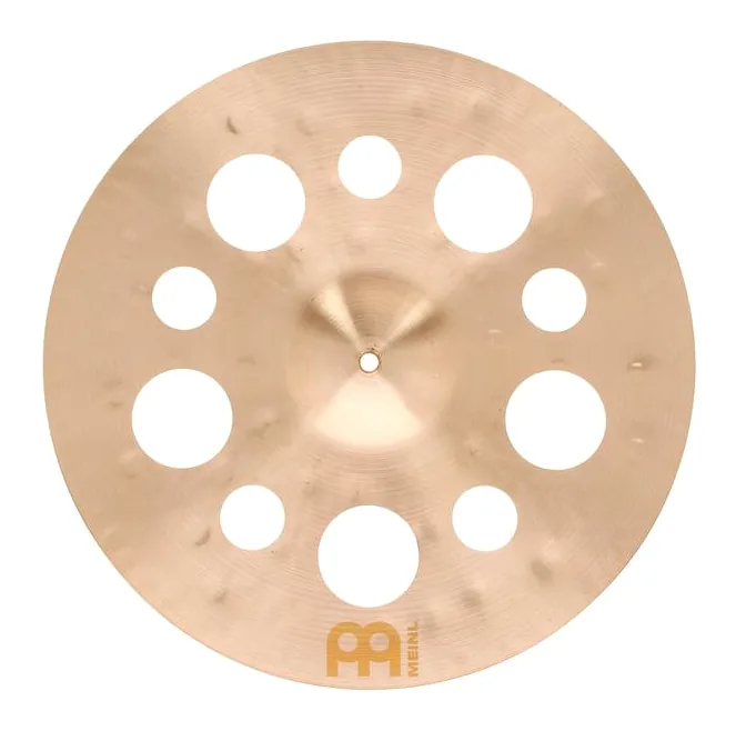 Meinl 18" Byzance Dual Trash Crash, vue de trois quarts, photo 2