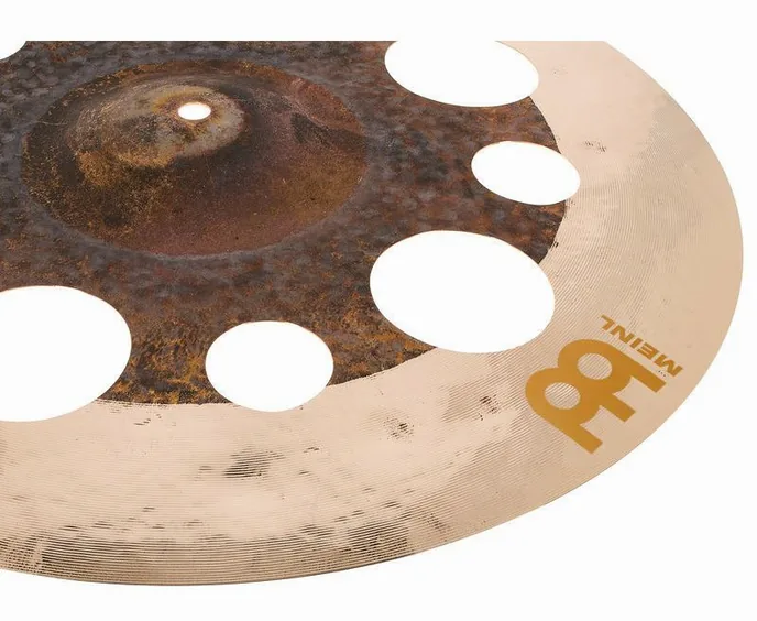 Meinl 18" Byzance Dual Trash Crash, vue de trois quarts, photo 3