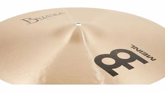 Meinl 18" Byzance Thin Crash, vue de profil, photo 3