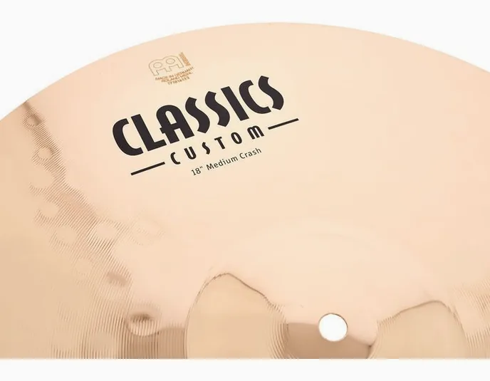 Meinl 18" Classics Custom Med. Crash, sur fond neutre, photo 4
