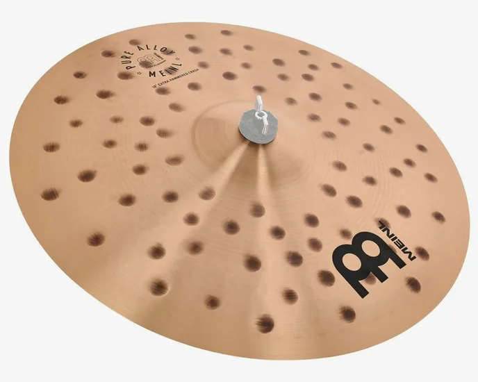 Meinl 18" Pure Alloy E.Hammered Cr., vue de près, de face