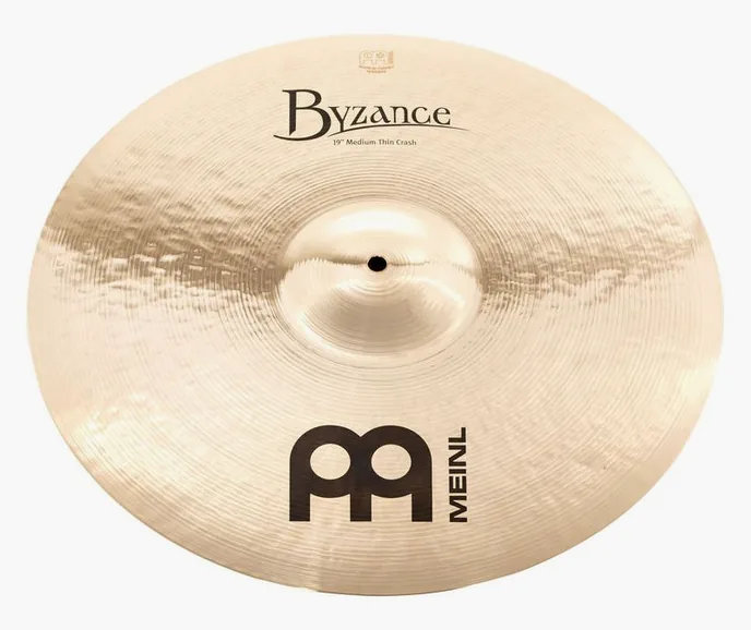 Meinl 19" Byzance Med. Thin Crash B., sur fond neutre, photo 2