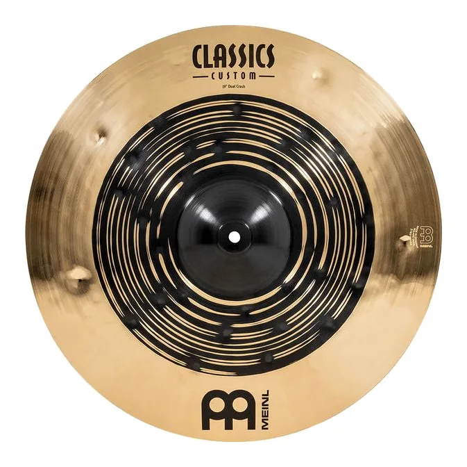 Meinl 19" Classics Custom Dual Crash, vue de profil, photo 2