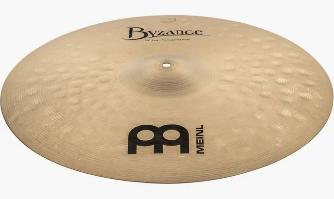 Meinl 20" Byzance Extra Ham. Ride, de face sur fond neutre