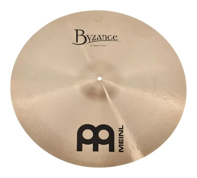 Meinl 20" Byzance Medium Crash, vue de profil, photo 2