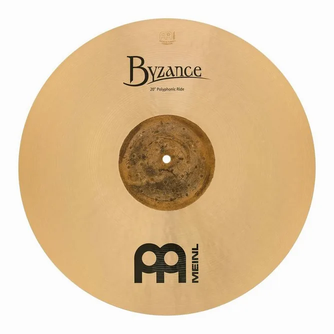 Meinl 20" Byzance Polyphonic Ride, sur fond neutre, photo 2