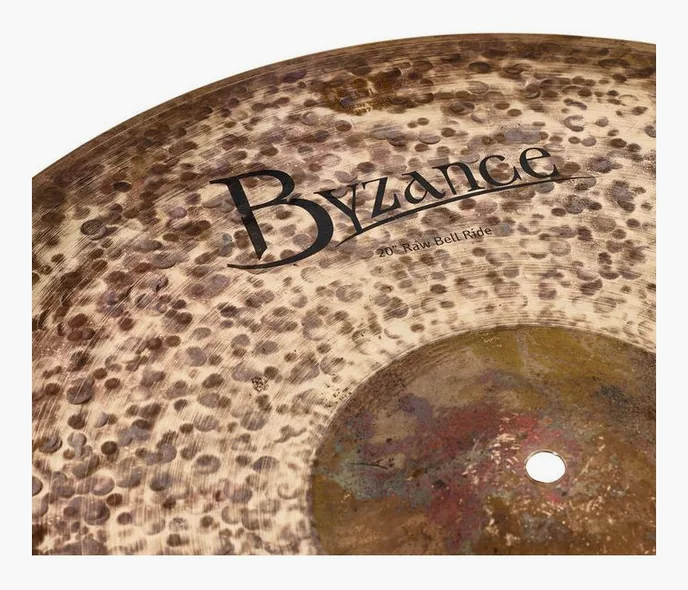 Meinl 20" Byzance Raw Bell Ride, vue de près, photo 3