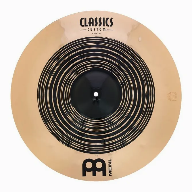 Meinl 20" Classics Custom Dual Crash, sur fond neutre, photo 2
