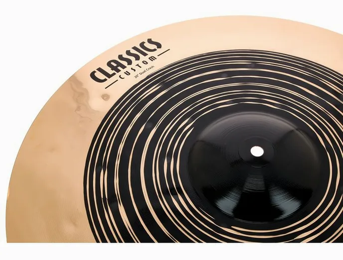 Meinl 20" Classics Custom Dual Crash, vue de trois quarts, photo 4
