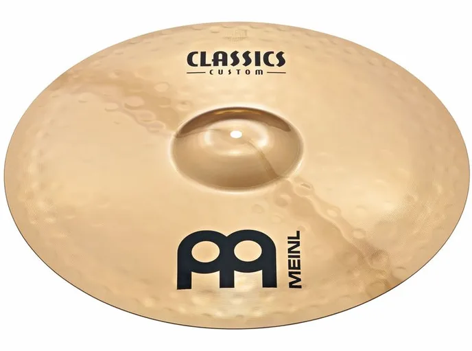 Meinl 20" Classics Custom Pow. Ride, de face sur fond neutre