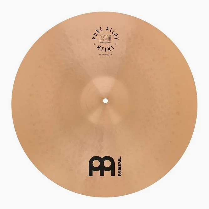 Meinl 20" Pure Alloy Thin Crash, vue de profil, photo 2