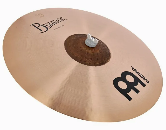 Meinl 21" Byzance Polyphonic Ride, vue de près, de face