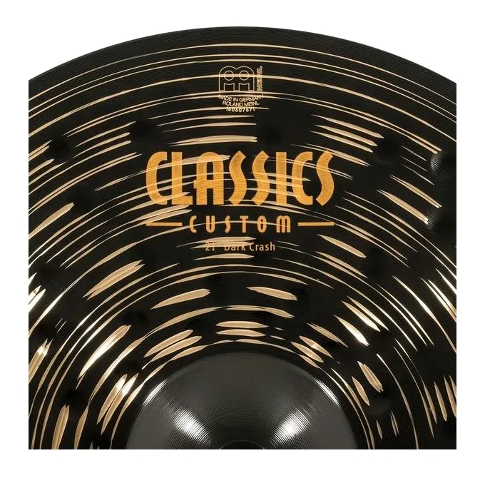 Meinl 21" Classics Custom Dark Crash, vue de trois quarts, photo 4