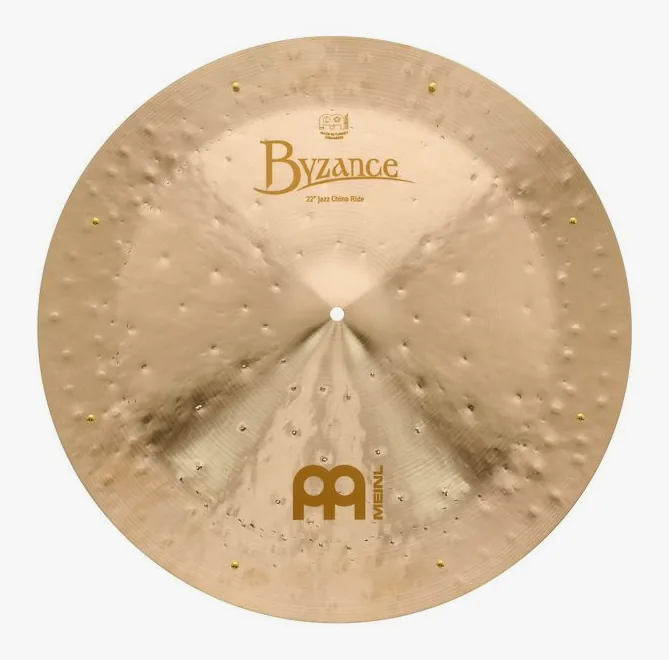 Meinl 22" Byz. Sizzle Jazz Ch. Ride, sur fond neutre, photo 3