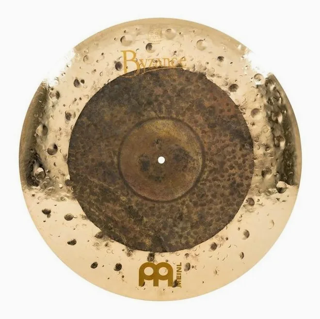 Meinl 22" Byzance Dual Crash/Ride, vue de trois quarts, photo 2