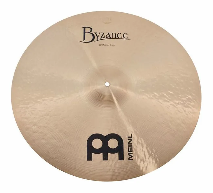 Meinl 22" Byzance Medium Crash, vue de profil, photo 2