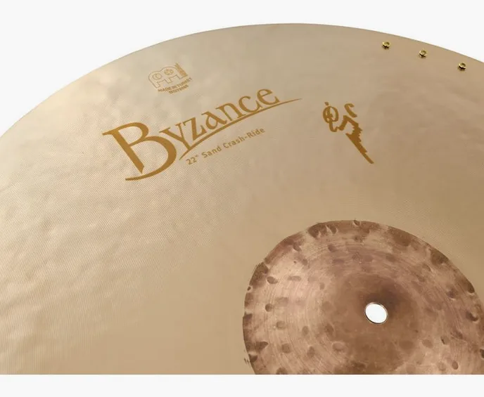 Meinl 22" Byzance Sand Crash/Ride, vue de près, photo 3