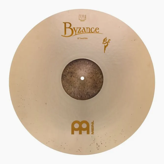 Meinl 22" Byzance Sand Ride, vue de profil, photo 2