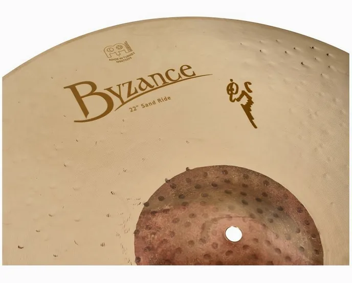 Meinl 22" Byzance Sand Ride, vue de trois quarts, photo 4