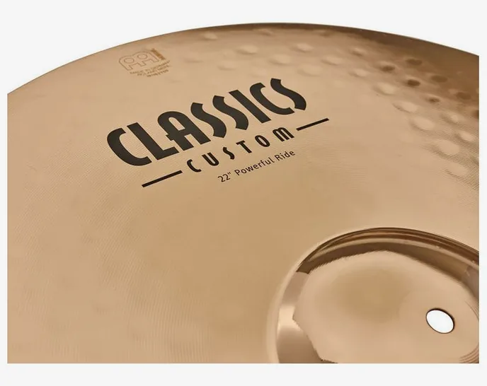 Meinl 22" Classics Custom Pow. Ride, sur fond neutre, photo 3