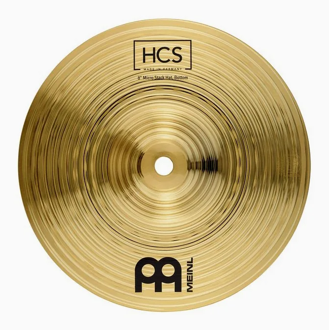 Meinl 8" HCS Micro Stack Hats, sur fond neutre, photo 2