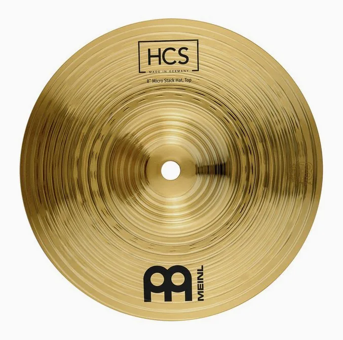 Meinl 8" HCS Micro Stack Hats, vue de trois quarts, photo 4