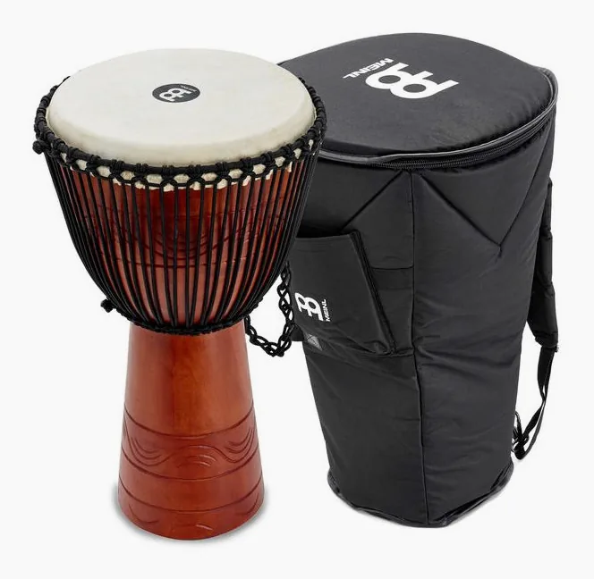 Meinl ADJ2-XL Djembe Set, vue de près, de face