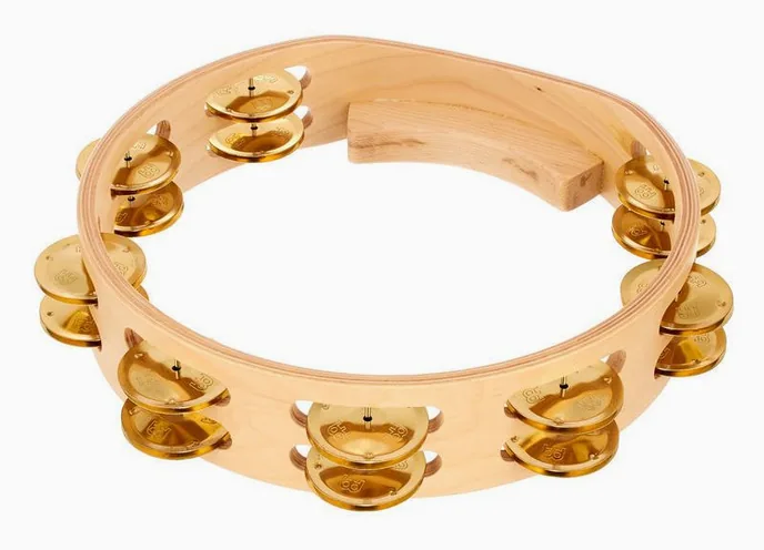 Meinl AE-MTA2B Artisan Tambourine, vue de face