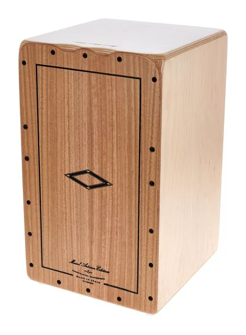 Meinl Artisan Tango Cajon Eucalyptus, de face sur fond neutre