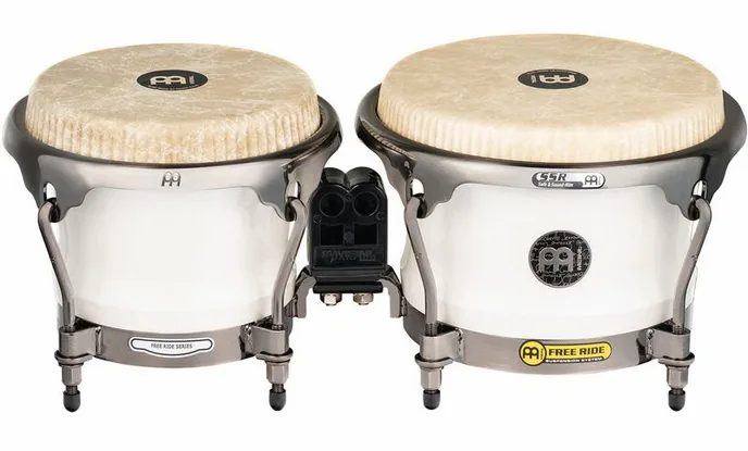 Meinl Artist Roberto Serrano Bongos, de face sur fond neutre