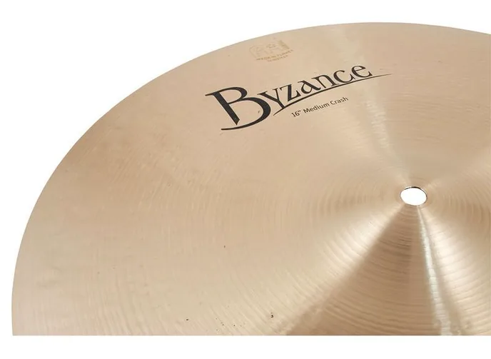 Meinl 16" Byzance Medium Crash, vue de près, photo 4