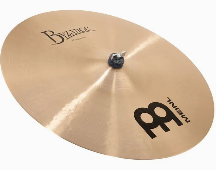 Meinl 20" Byzance Medium Ride, de face sur fond neutre