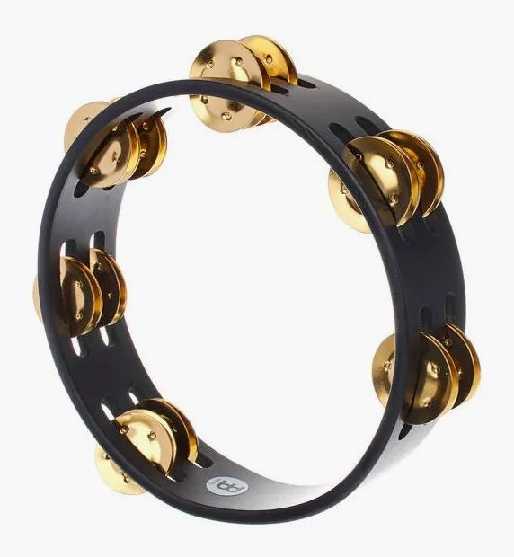 Meinl CTA2B-BK Compact Tambourine, vue de face, photo 3
