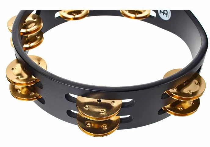 Meinl CTA2B-BK Compact Tambourine, sur fond neutre, photo 4