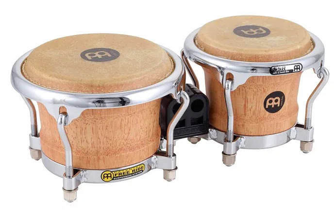 Meinl FWB100SNT-M Mini Bongo Set, vue de trois quarts, photo 3