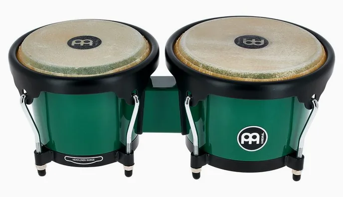 Meinl HB50FG Journey Bongo Green, sur fond neutre, photo 2