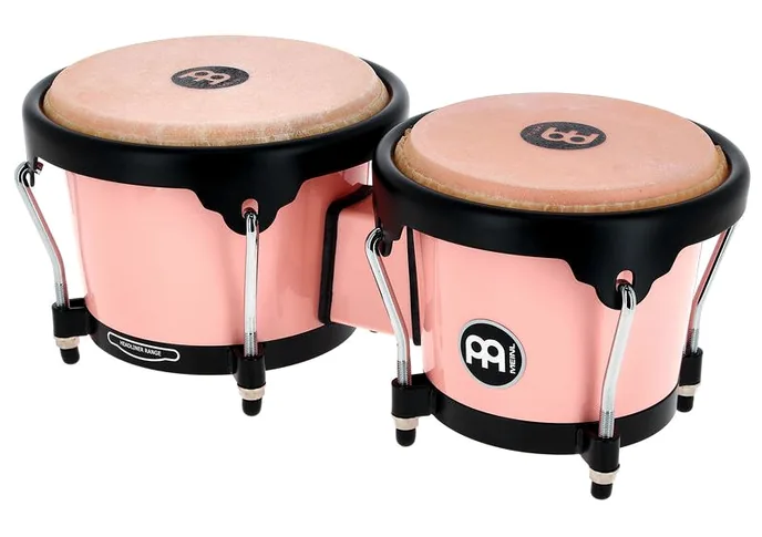 Meinl HB50FP Journey Bongo Pink, vue de près, de face